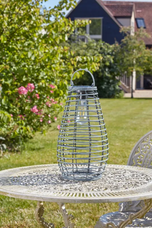 SMART GARDEN LED-Laterne 'Venus', 38x23 cm, grau - Gallerie Bild 2
